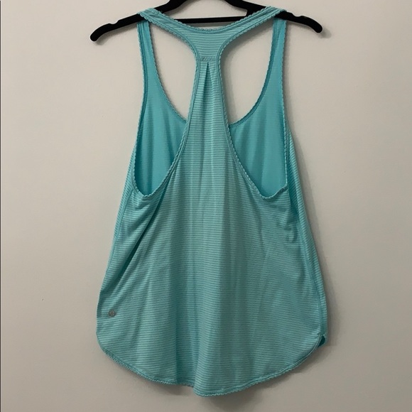 Blue racer back Lululemon tank - Picture 2 of 3